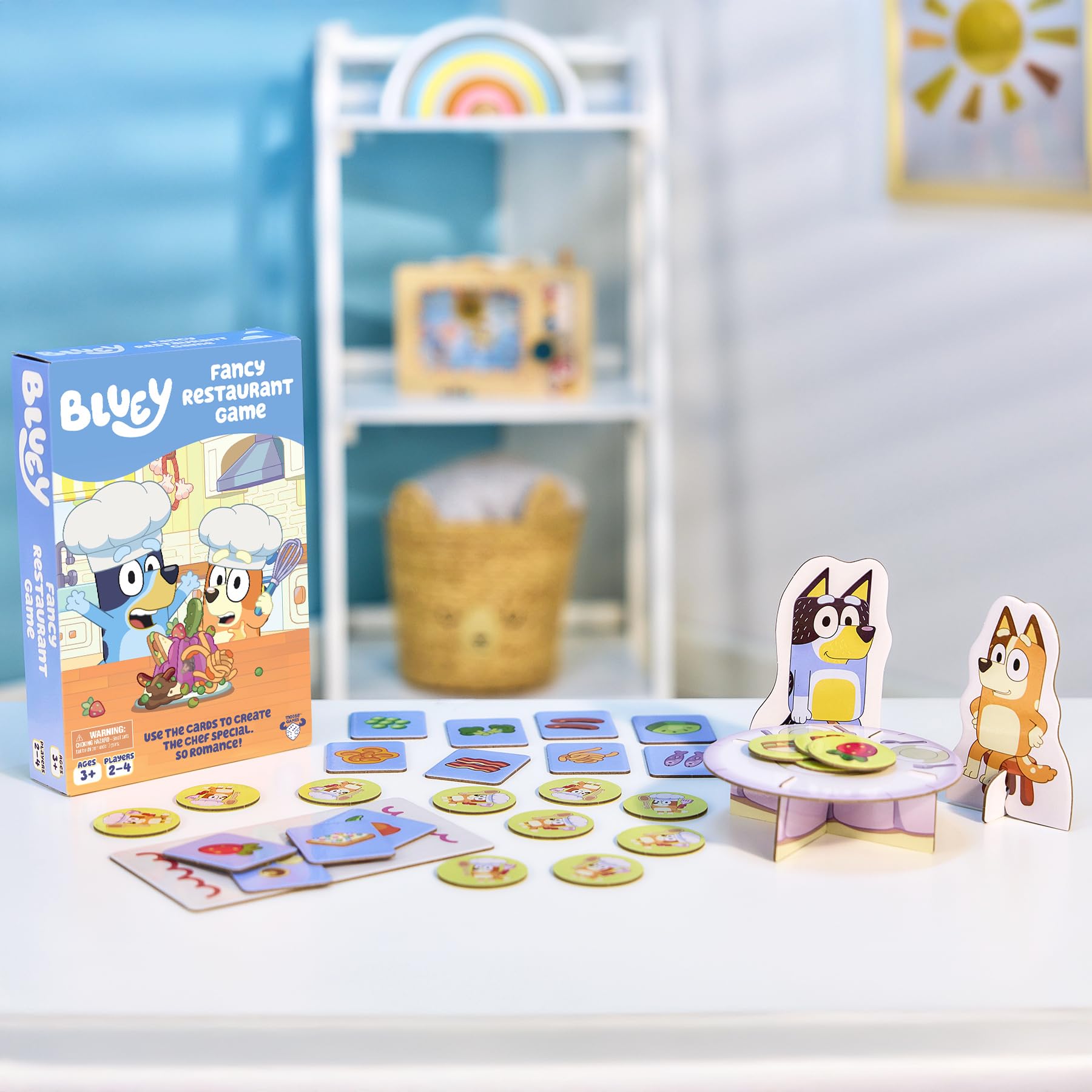 Riii9999樣専用　ブルーイー水筒、タッパー2種類　カードゲーム Amazon | Blueyファンシーレストランゲーム、フードカードと一緒に参加