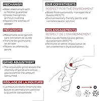 Vista 3 de Peugeot Paris Classic - Molinillo de pimienta manual, ajustable, madera de haya, chocolate, 5 pulgadas