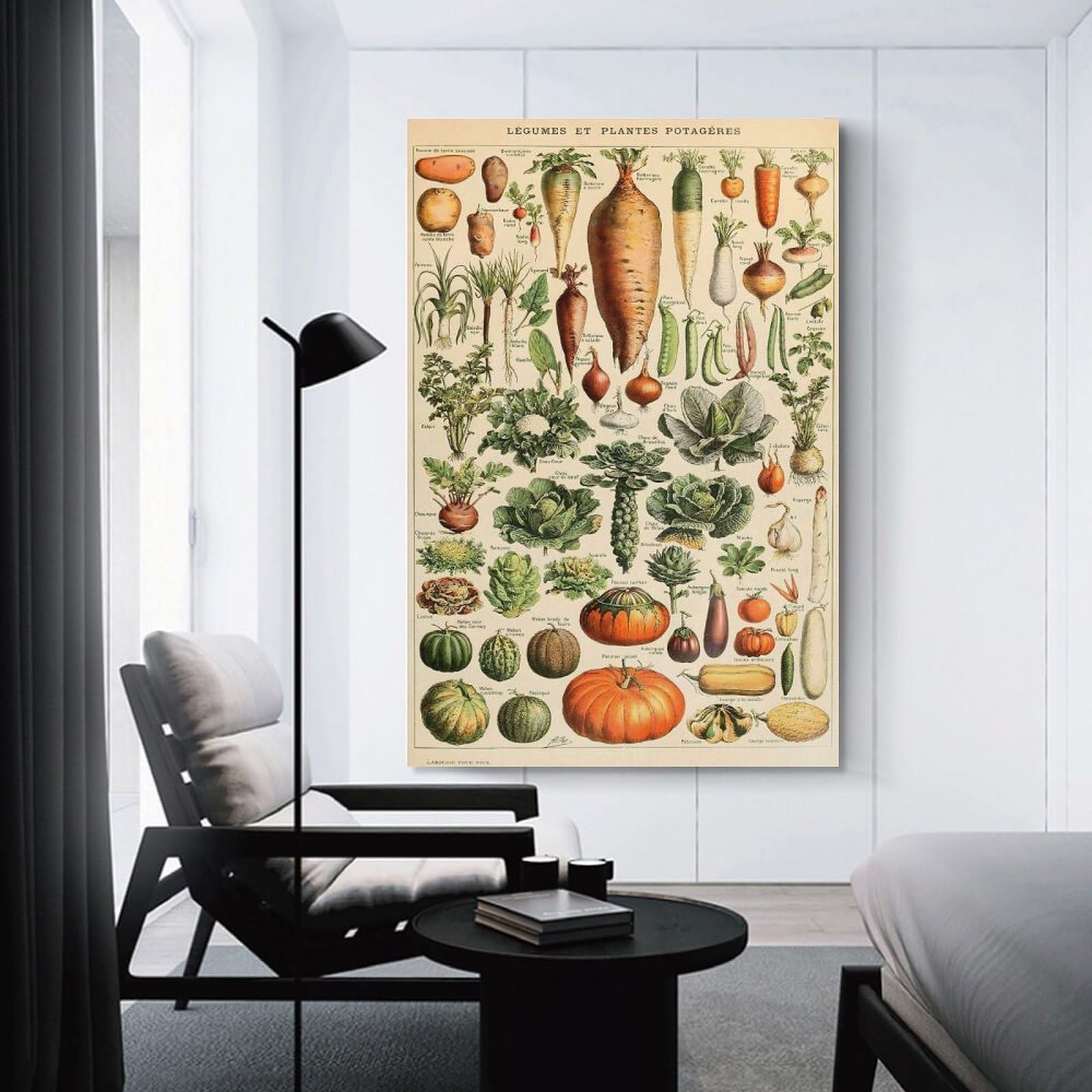 Junmoney Fruit And Vegetables Decorative Wall Artwork 16x24inch(40x60cm), for Front Hall, Corridor Or Welcome Spaces, Decorative Wall Art for Narrow Spaces