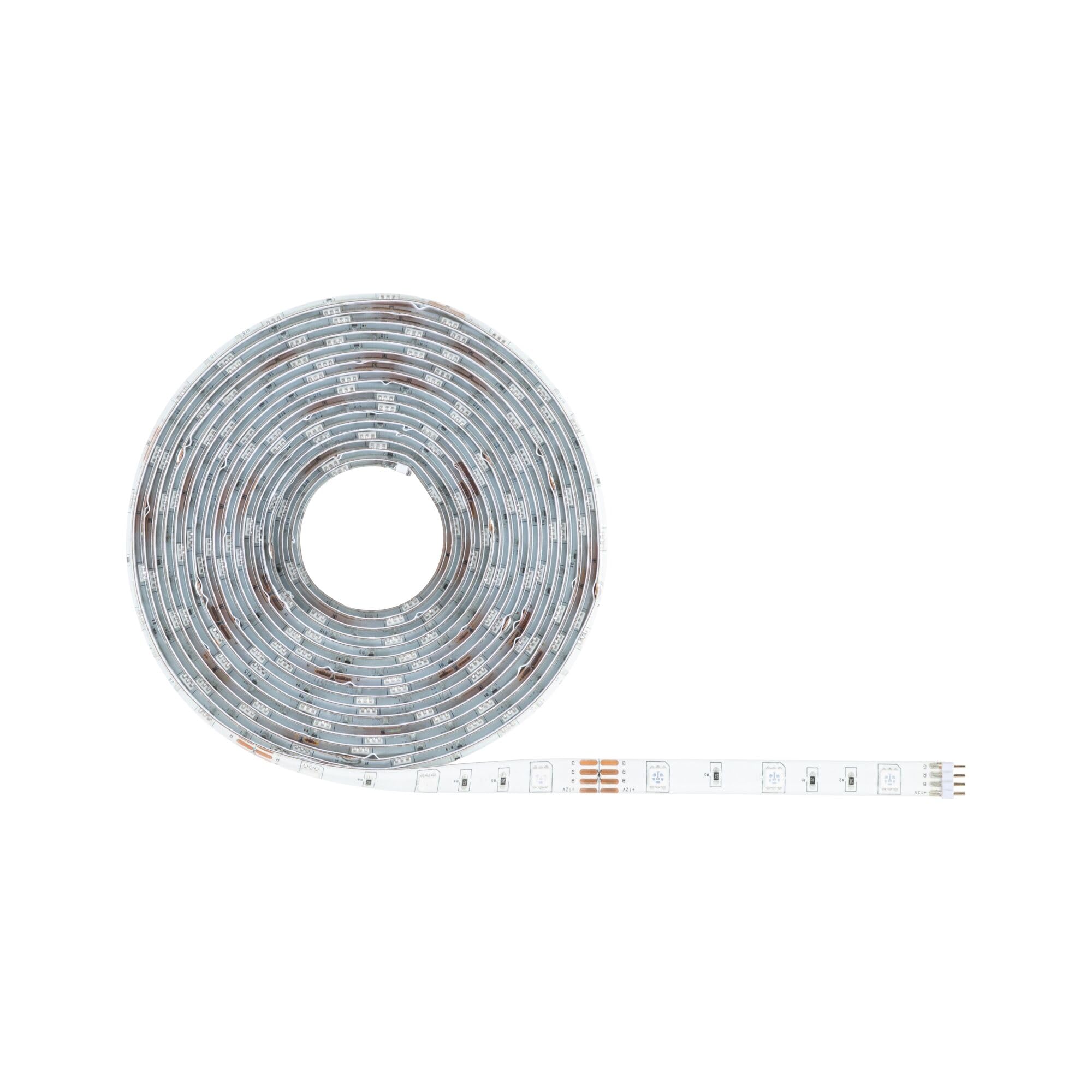 Paulmann 70534 SimpLED Strip LED Smart Home Zigbee RGB set completo 5m 20W 450lm 30LEDs/m RGB 24VA profilo per strisce luminose