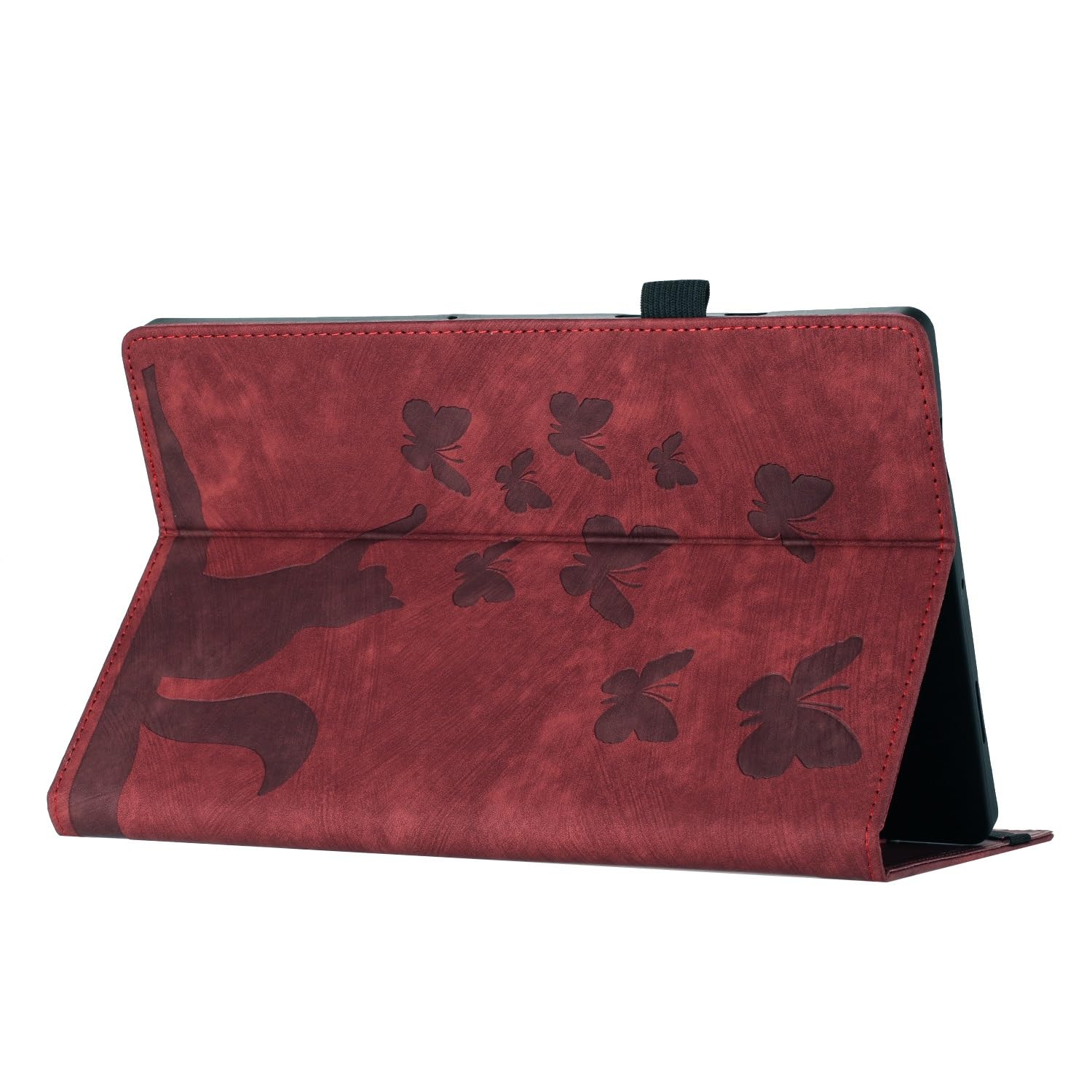 Custodia protettiva per tablet PC compatibile con Kindle Paperwhite 1/2/3/4 da 6 pollici con supporto pieghevole in rilievo, custodia protettiva a portafoglio antiurto in pelle PU con slot per schede