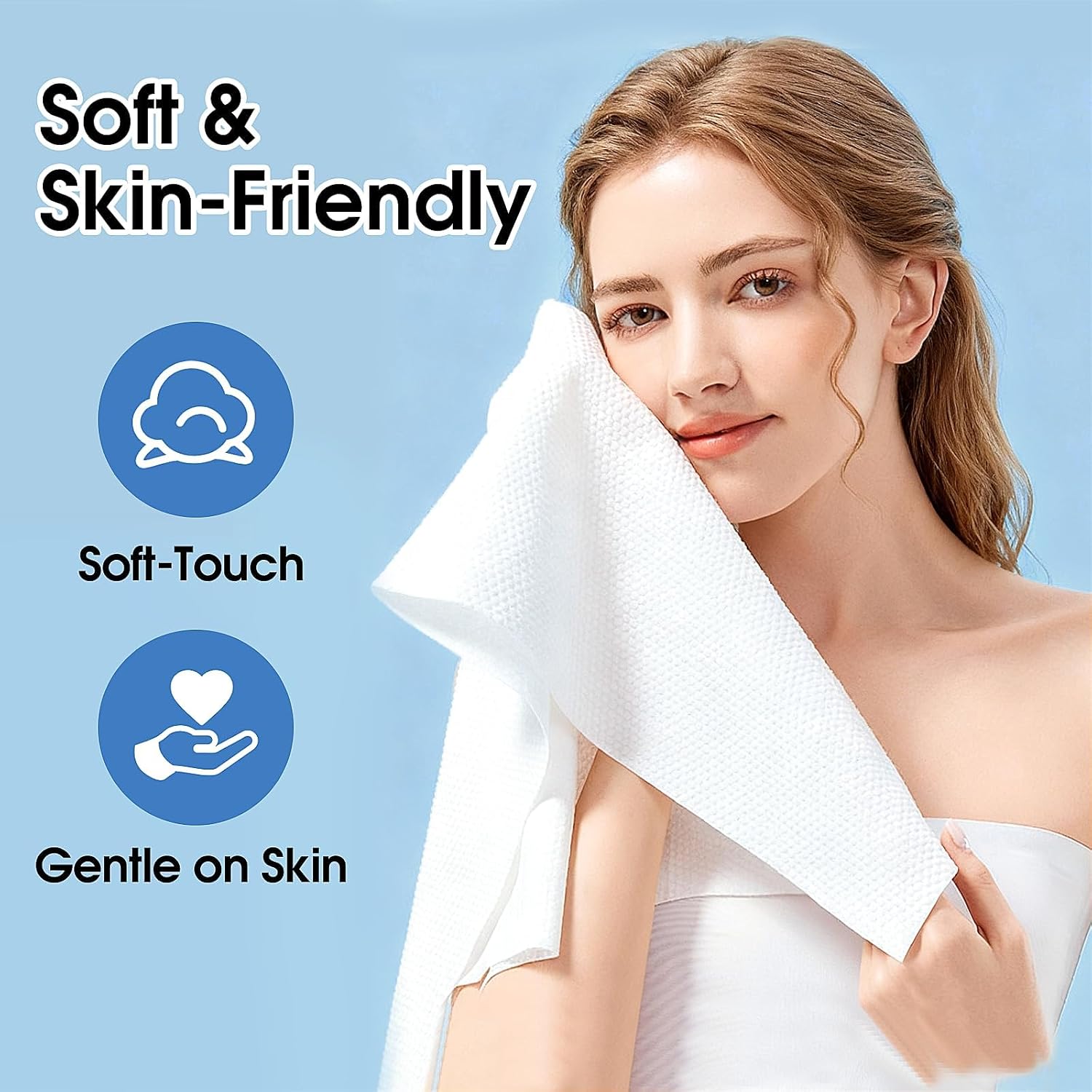 KIVORA Extra Thick Compressed Towels, 80 Pack Large Disposable Face Towels, Ultra Soft & Skin-Friendly, Biodegradable Compressed Towel Tablets for Travel, Camping, Outdoor Activities & Everyday Use
