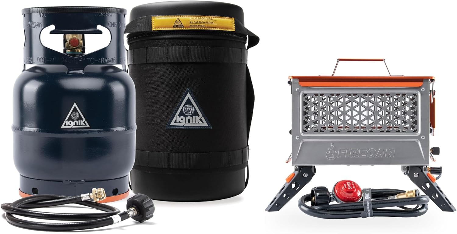 Ignik Gas Growler Deluxe 5lb + Firecan Elite