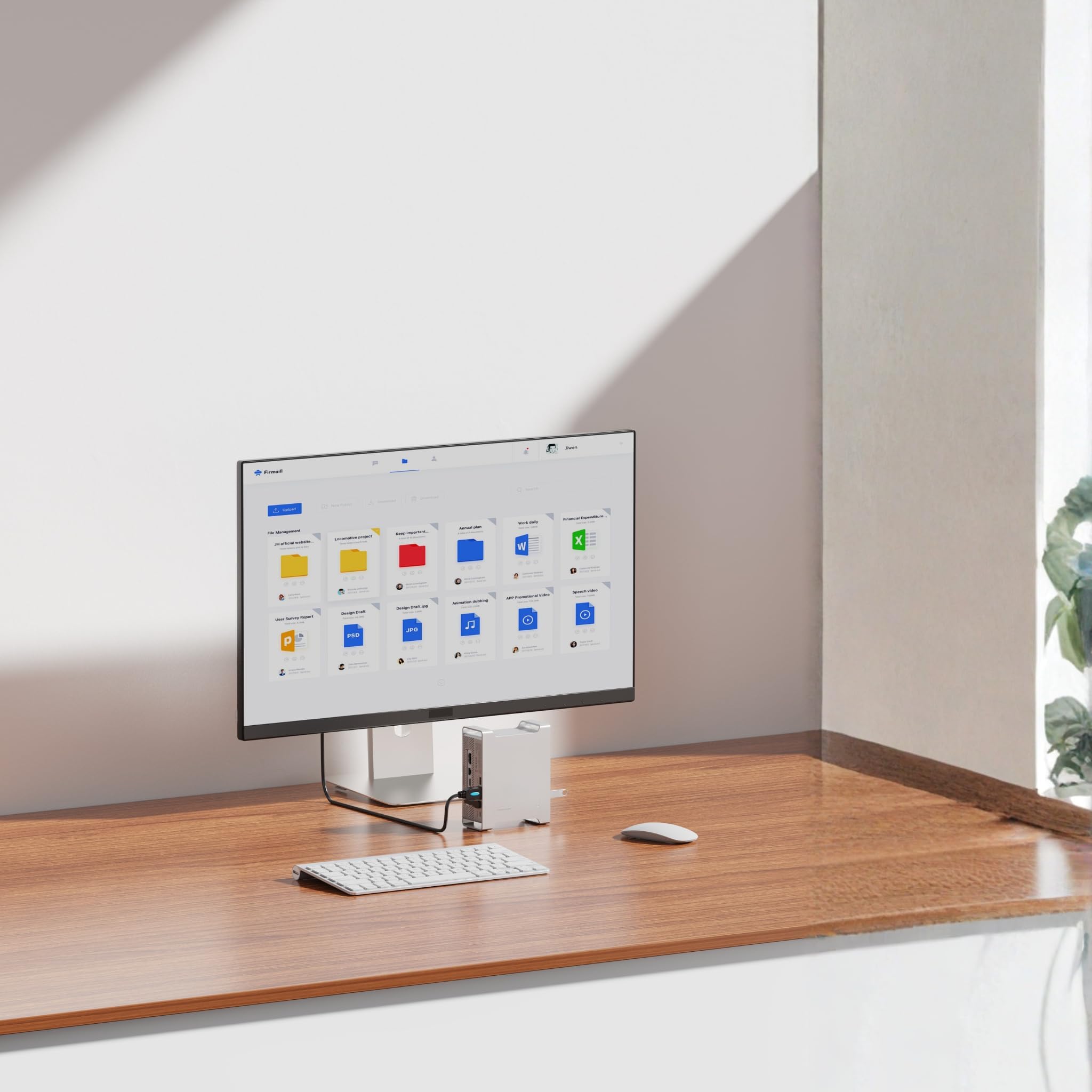 Station d'accueil 9 en 1 pour Mac mini avec boîtier SSD, support vertical en aluminium pour Mac Studio et Mini, HDMI 4K @ 60 Hz, 100 W PD USB-C, hub USB 3.2 10 Gbit/s, support M.2 NVMe SATA, argent