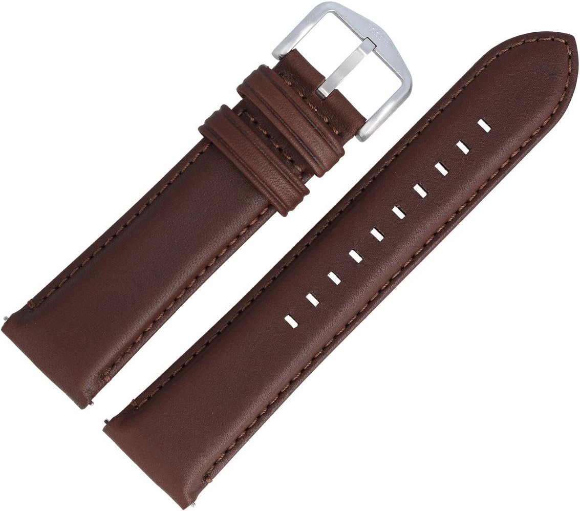 Fossil Watchband, 22 mm, brown leather, Watchband FS-4813, LB FS4813