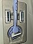 joy lavender razor for women, shave kit with 1 handle + 3 razor blade refills, includes shower holder