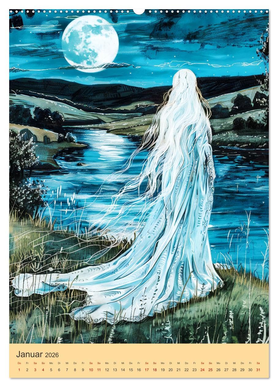 Mystik der Kelten - Faszinierende Welt keltischer Mythen und Götter (hochwertiger Premium Wandkalender 2026 DIN A2 hoch), Kunstdruck in Hochglanz: ... der keltischen Mythologie (CALVENDO Kunst)