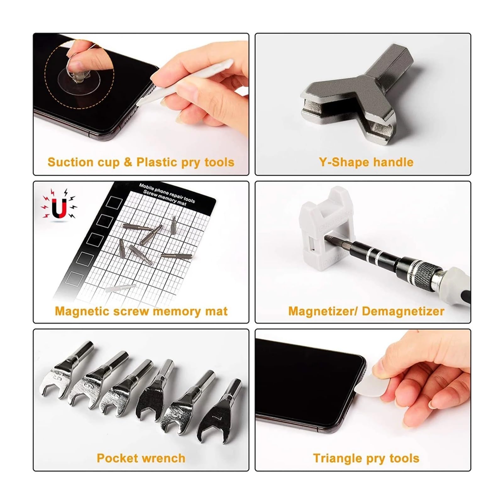 Kit de destornillador magnético multifuncional 25 115 135 140 en 1 for reparación dispositivos bricolaje
