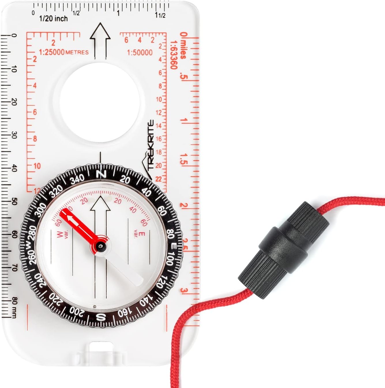 Explorer Compass for Map Reading and Navigation - UK Based - 12 Months Guarantee - Safety Lanyard