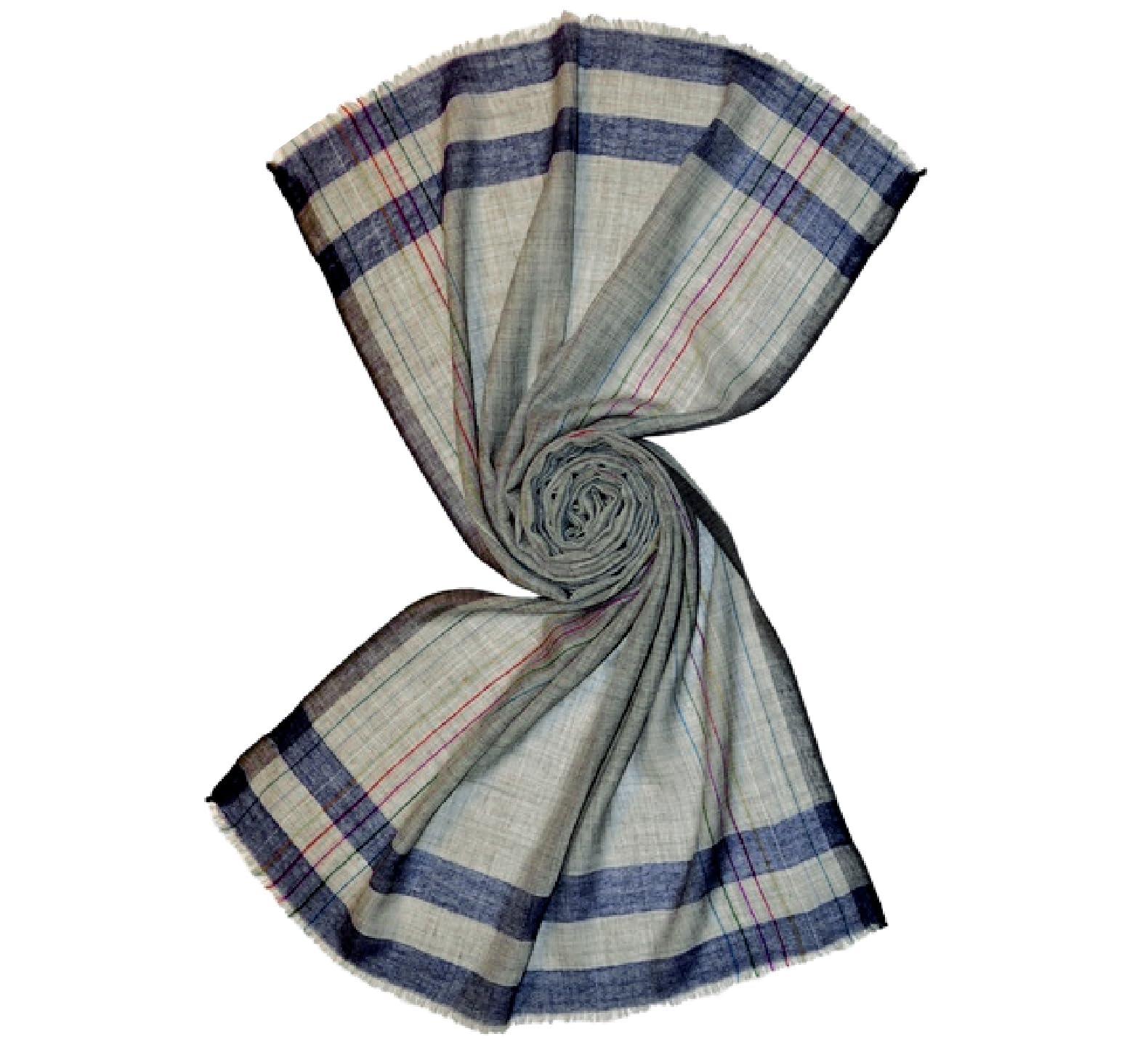 Lorenzo Cana Sciarpa da uomo 50% cashmere 50% lana panno da uomo sciarpa da uomo nero grigio discreto a quadretti 7872811