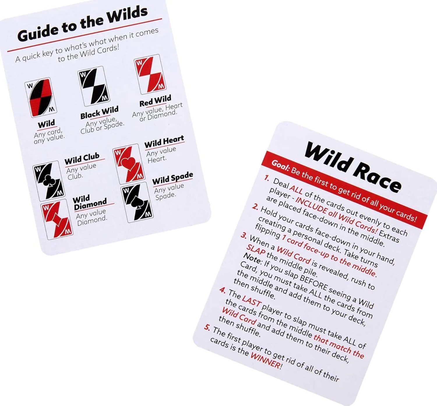 Mattel Games Wild Twists Playing Cards by UNO Brand, 2 Sets of Standard 52-Card Deck Plus 8 Special Wild Cards in Storage Tin