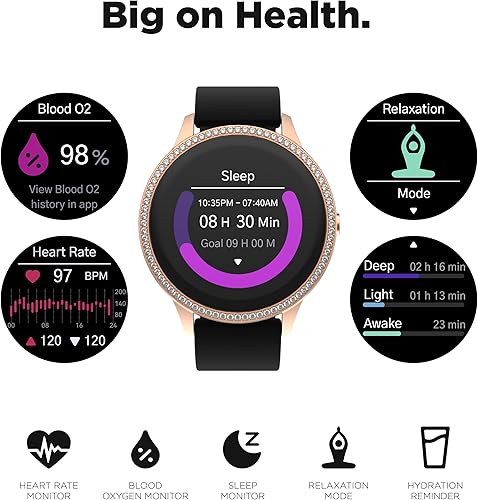 Miniatura 3 de iTouch Sport 4 Smartwatch - Monitor de actividad física, monitor de frecuencia cardíaca, esfera de reloj personalizable, rastreador de actividad y