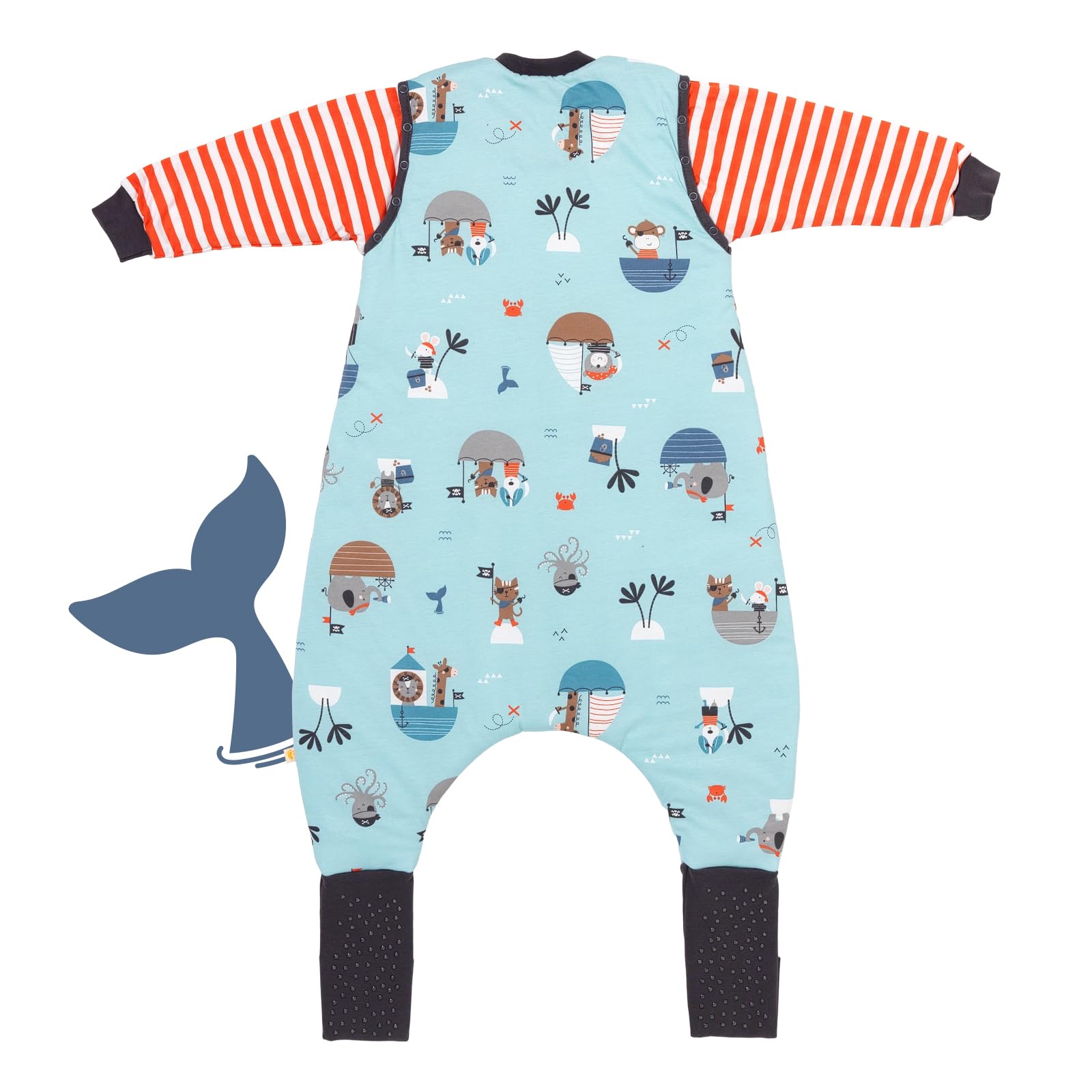 Sacco nanna con aperture per i piedi, per tutto l’anno, 2,5 Tog, unisex con elefanti, disponibile in 5 taglie diverse