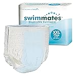 Swimmates Adult Swim Underwear, Pull-Up with Tear-Away Side Seams, Unisex, Disposable, XX-Large (62- 80 Waist), 12 Count (Case of 4)