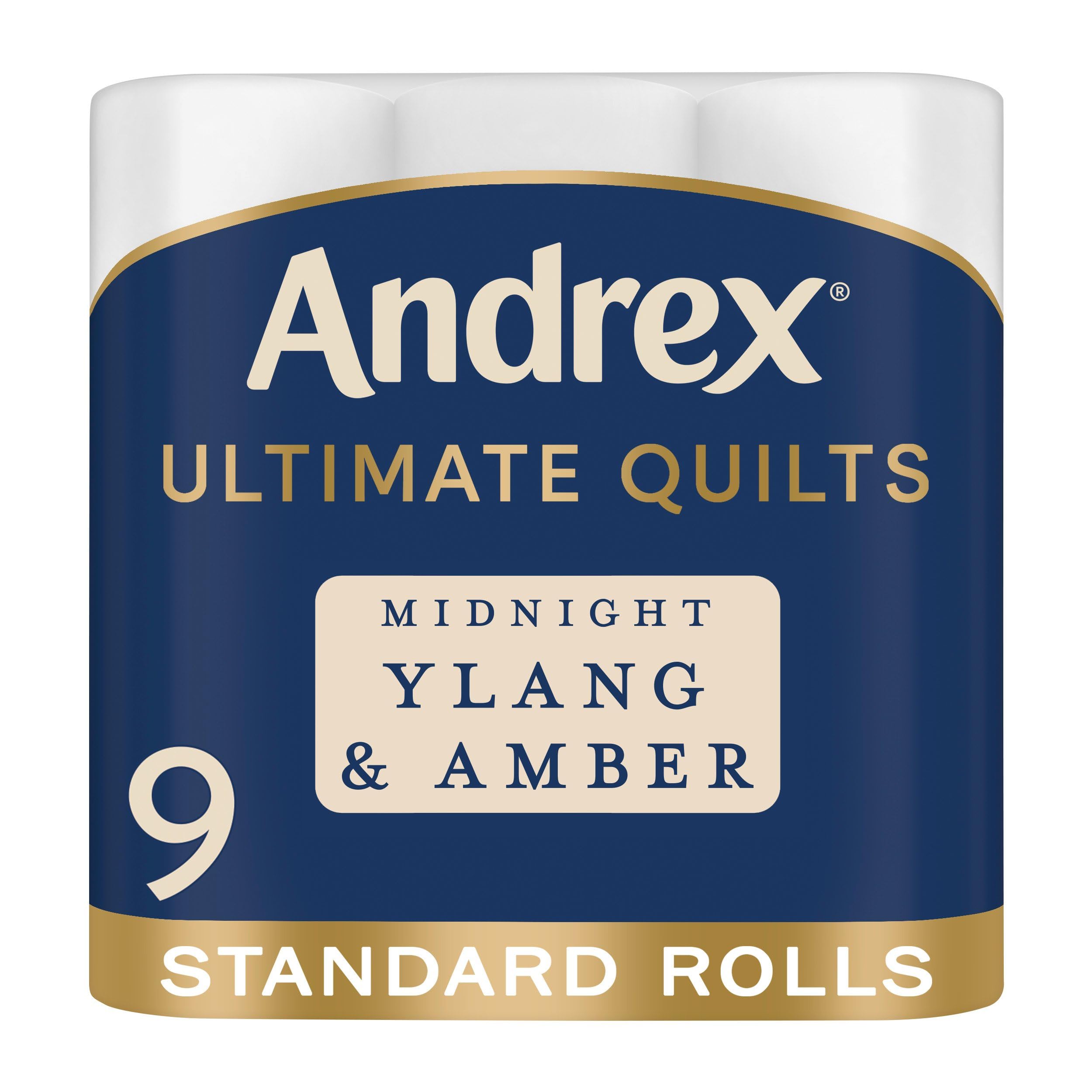 Andrex Ultimate Quilts Midnight Ylang & Amber Scented Toilet Rolls X9