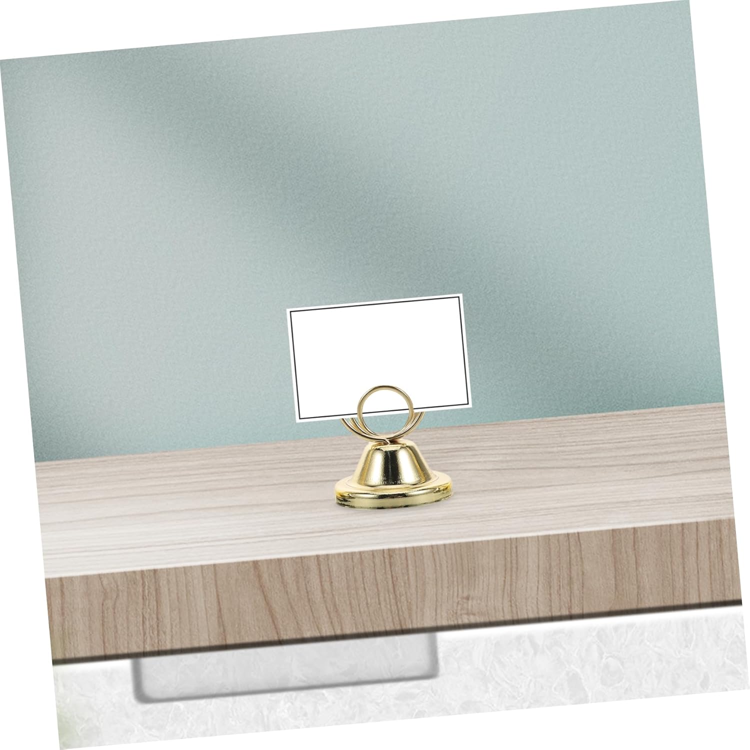 ABOOFAN 24pcs Mini Table Number Holders Rustic Photo Memo Clips Triple Design for Weddings Graduations and Parties Place Card Stands for Reception Decor