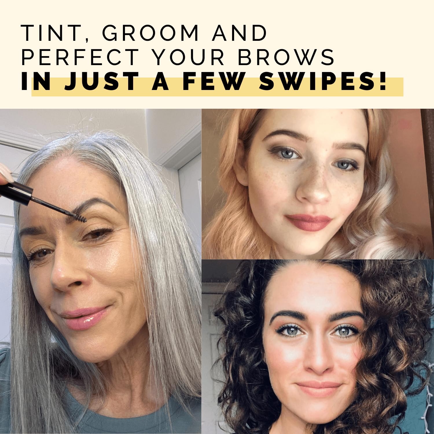 Elizabeth Mott Queen of the Fill Tinted Eyebrow Gel – Brow Filler, Volumizer & Setter – Defines, Shapes & Covers Gray Hairs – Water-Resistant, Long-Lasting – Cruelty-Free – Blonde Shade 4g - Image 7