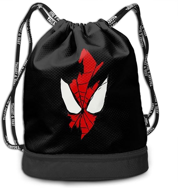 Amazon Co Jp ナップサック スパイダーマン ジムサック 折り畳み 巾着袋 リュックサック 2層式 乾湿分離 内ポケット付き シューズバッグ 防水 底ポケット付き 男女兼用 運動 旅行 部活用 アウトドア 軽量 シューズ バッグ