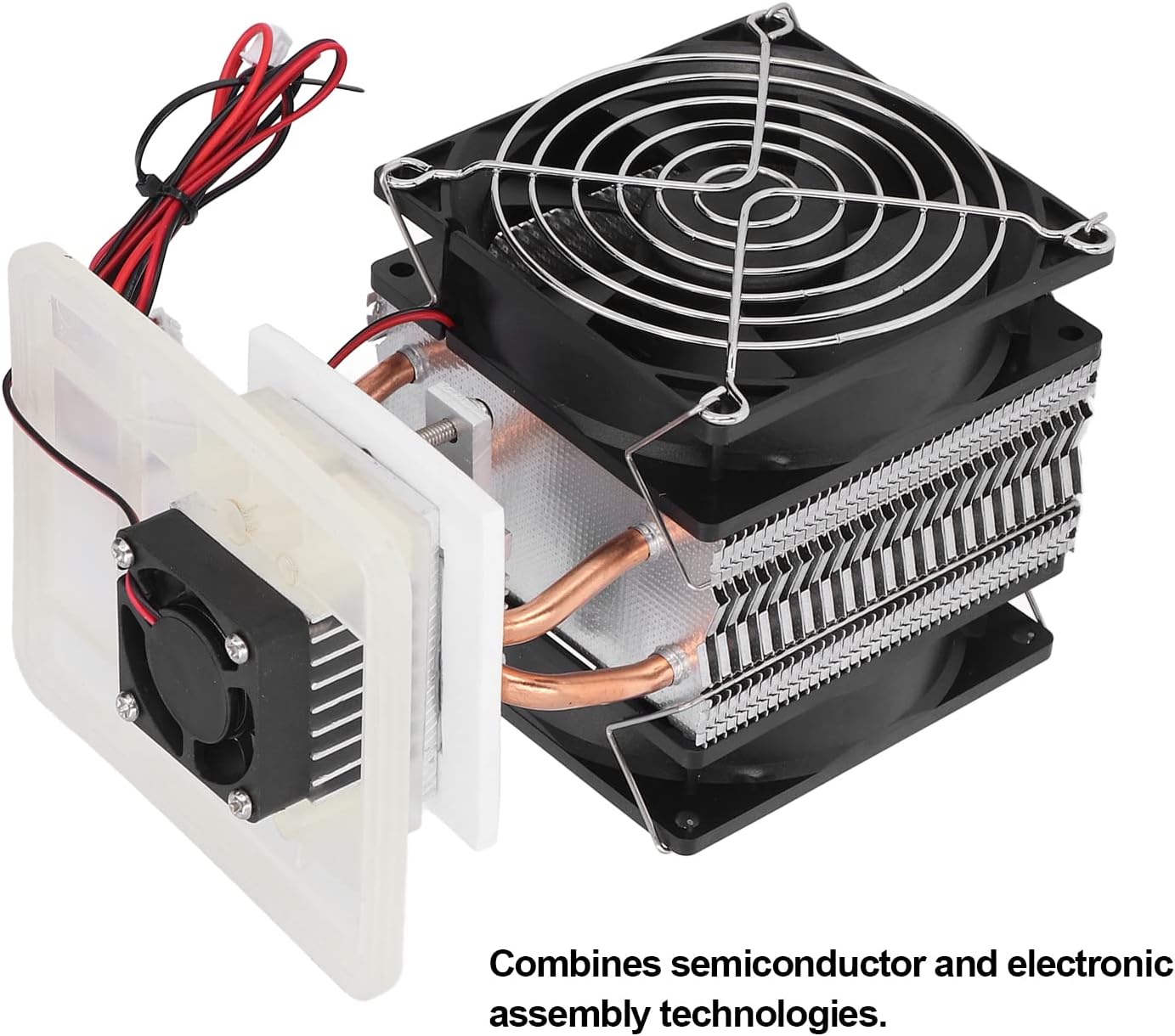 Thermoelectric Peltier Refrigeration Cooling System, Semiconductor Cooling System Kit, 12V 72W Quick Refrigeration Cooler for Equipment