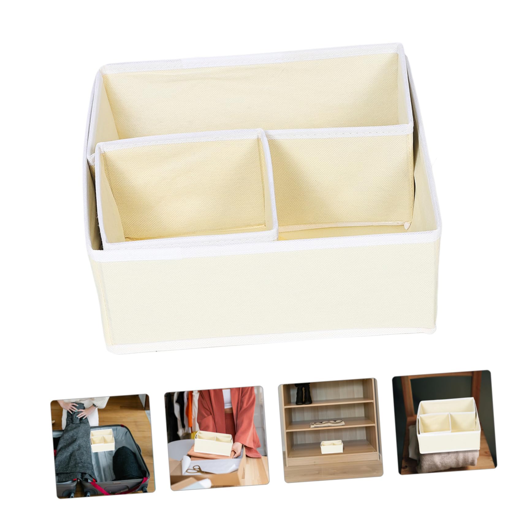Caja Organizadora Ropa para Armario y Cajones, Organizador de Camisetas Dobladas, 12 Unidades, Tela No Tejida, Gran Capacidad, Fácil de Limpiar
