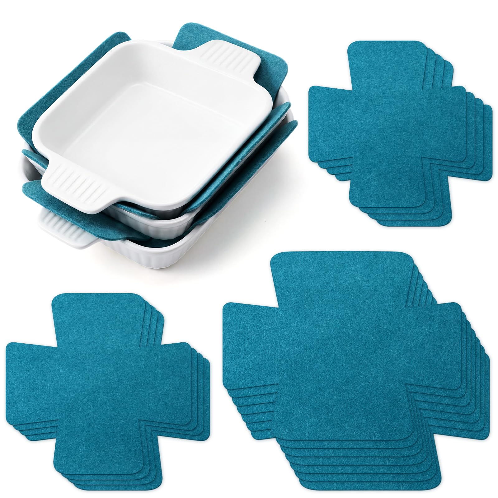 LemonRoad Set of 16 Pot Pan Protectors Bakeware Scratch - cookware accessories | Mubboo