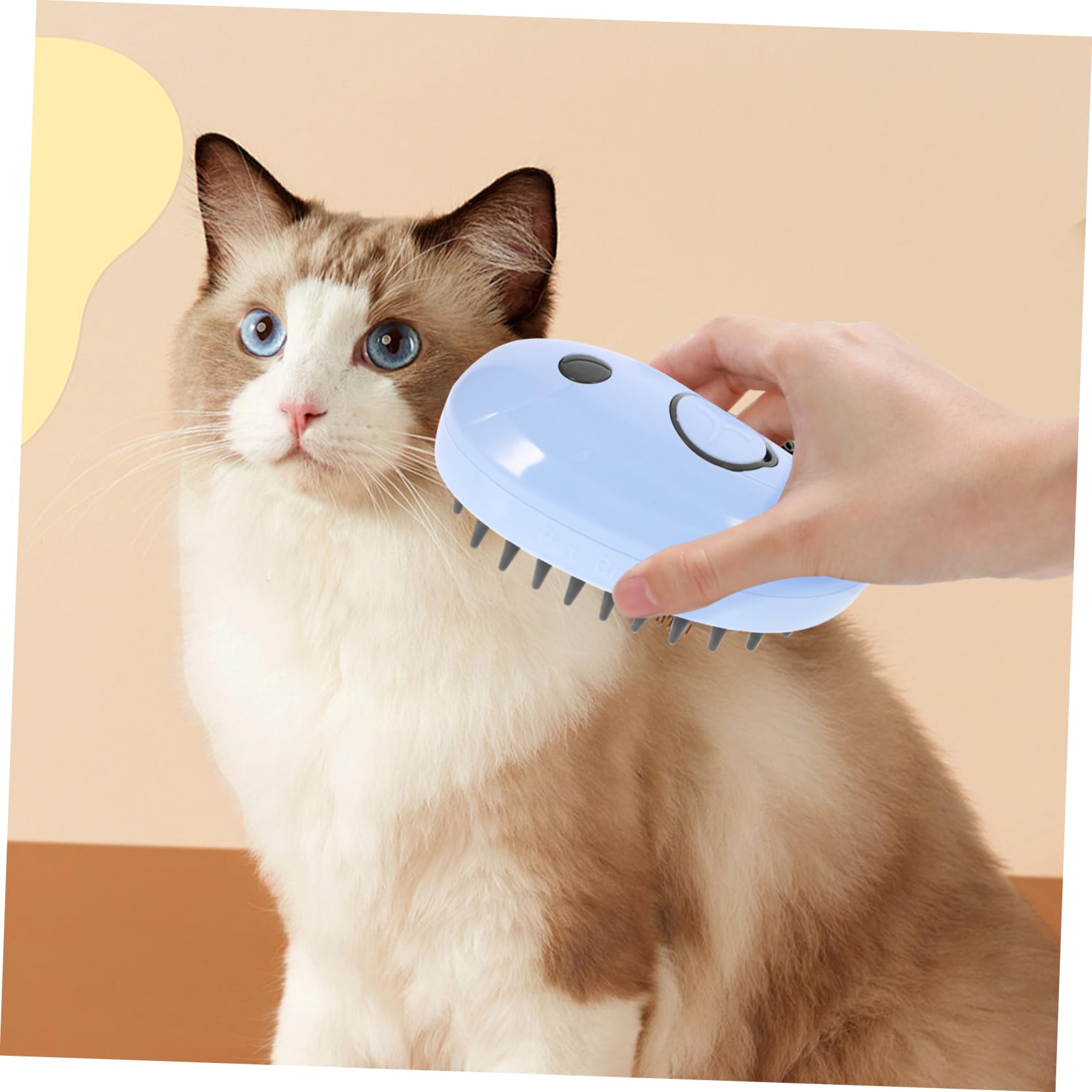 Sosoport 4stücke Selbstreinigende Dampfbürste Für Katzen Multifunktionale Massagebürste Zur Entfernung Von Verfilztem Fell Ergonomisches Design Für Einfache Handhabung Langlebiges