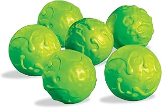 Diggin Slimeball Battle Pack. 6 Slime Ball Set. Dodge-Ball Throw Game, green
