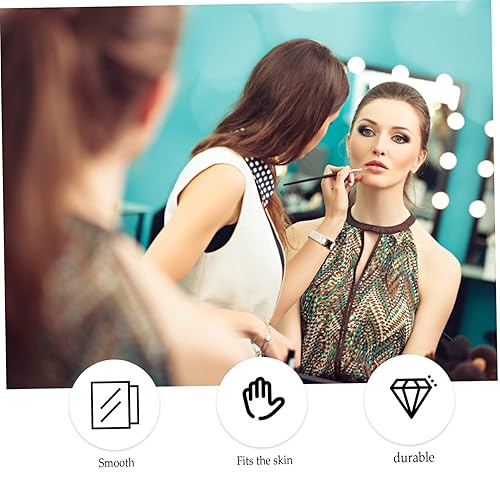 Beaupretty 100pcs Disposable Makeup Hand Trays Waterproof PU Film Mixing Trays for Liquid Foundation and Nail Art for Professionals and Makeup Enthusiasts Random Style