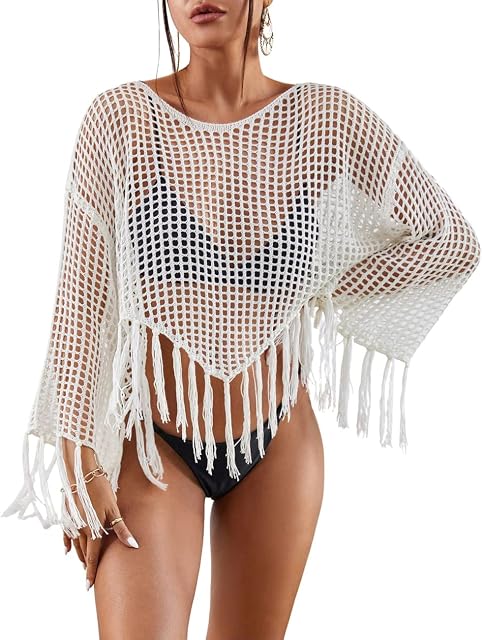 Bsubseach Women Casual Swimwear Swimsuit Cover Up Short Beach Dress