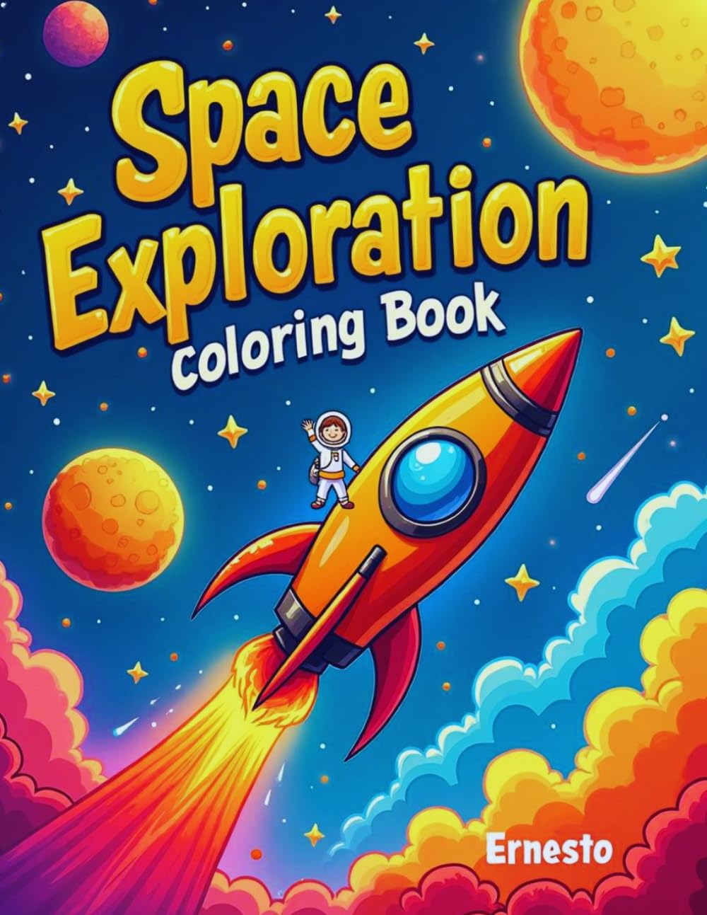 Space Exploration: coloring book