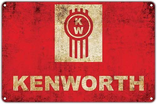 Miniatura 1 de Kenworth American Truck Manufacturing Company - Letrero de aluminio de 12 x 18 pulgadas