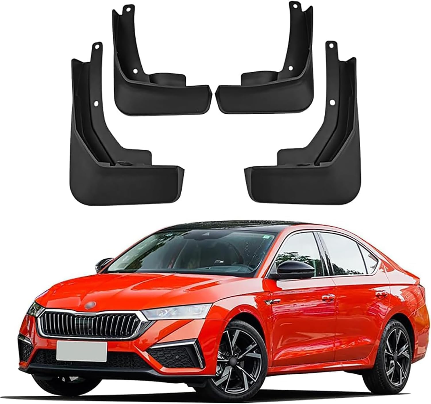 ZanLIn Car mudguard suitable for Skoda Octavia Pro 2021-2023, Mud Flaps Splash Guards Replacement Decorative Mudguard Wheel Baffle Protection
