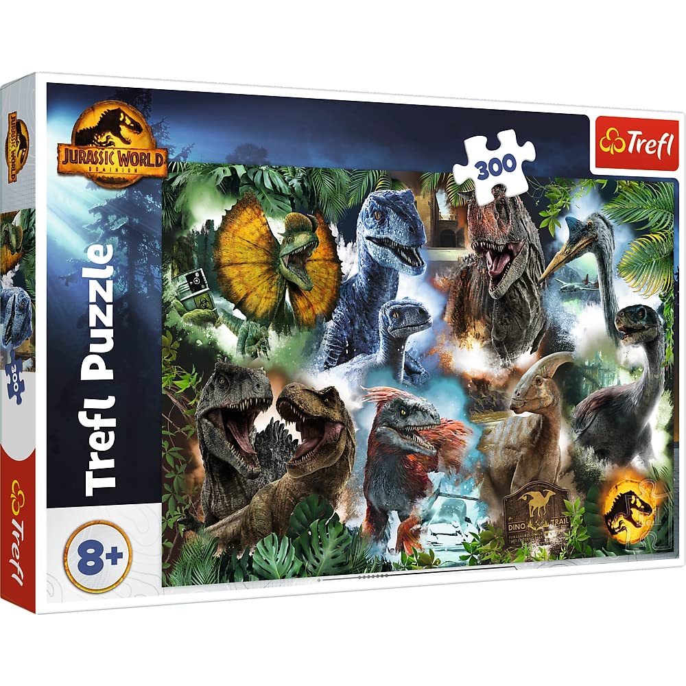 Trefl - Puzzle 300 Teile, Dominion, Lieblingsdinosaurier, 8+ | Fördert Konzentration und Beobachtungsgabe, hohe Qualität, Geschenk, farbenfrohe Puzzles voller Details, kreativer Spielspaß