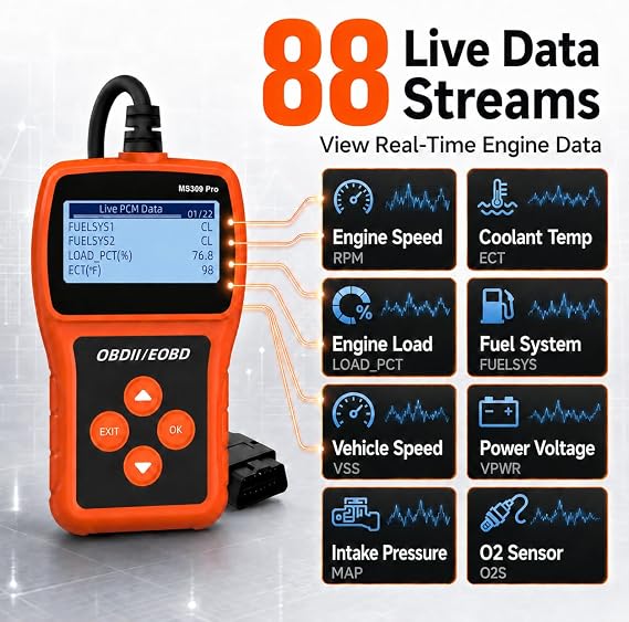 OBD2 Code Reader OBD Scanner Check Engine Light Car Diagnostic Tool