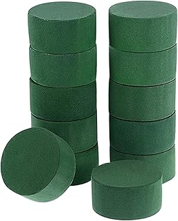 SECRET DESIRE 12Pcs Round Floral Foam Blocks Wet Foam Bricks for Birthday Decoration Party S-picture-38