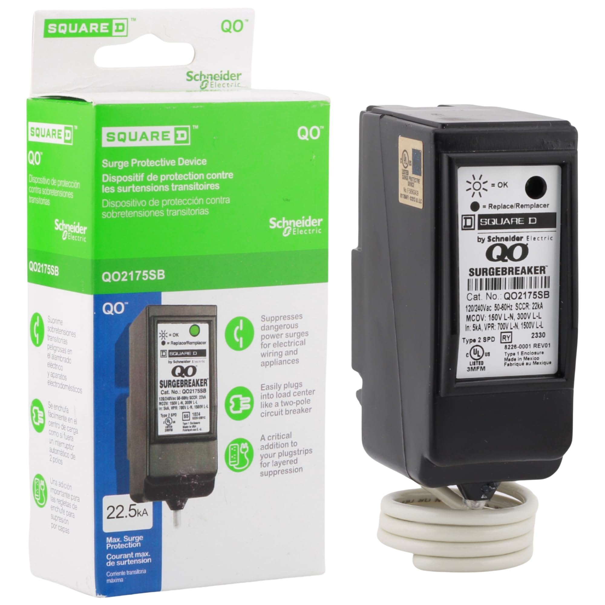 Surge Protective Device (SPD); System Voltage 120/240; QO Load Center
