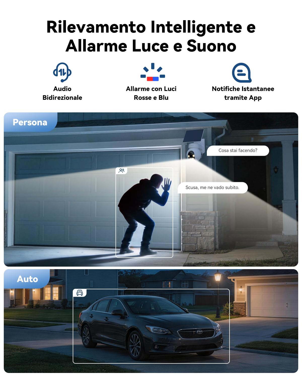 Imou 4K Telecamera WiFi Esterno Senza Fili con Pannello Solare, 10000mAh
