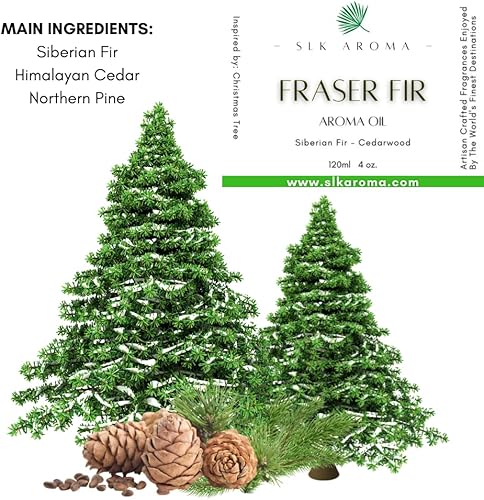 Miniatura 2 de Aceite aromático Fraser FIR para difusores - El olor fresco de los árboles de Navidad y las fiestas - Mezcla de nicho de abeto siberiano, cedro del