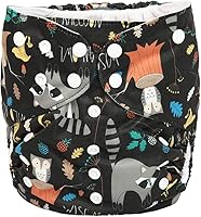 Vista 8 de Pañal de tela grande para niños de 2 a 7 años de edad, reutilizable, para bebés, niños pequeños (flor de melocotón)