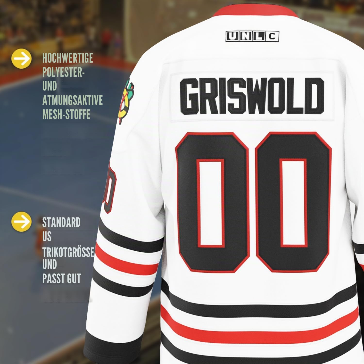 Griswold #00 Movie Hockey Trikots Genähte Buchstaben und Zahlen