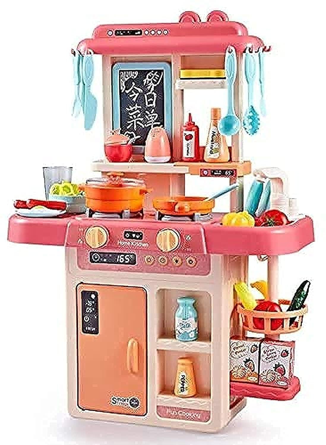 Lenosed Kitchen Playset, Accessories Sets Real Sounds & Light