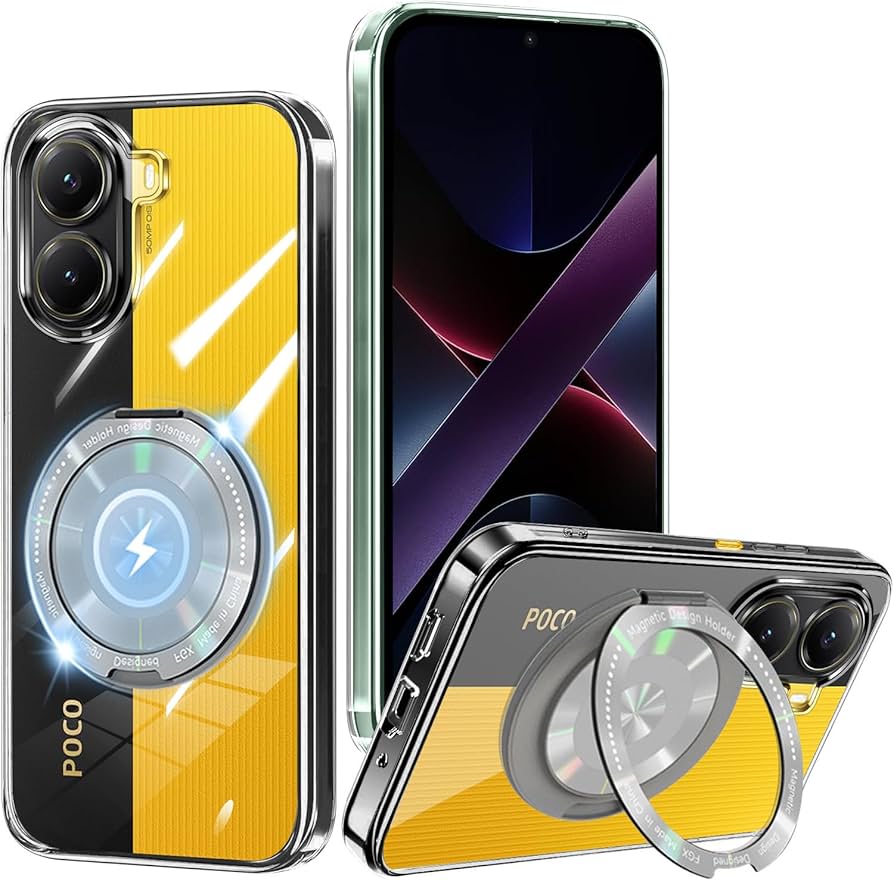 Amazon.co.jp: Xiaomi POCO X7 Pro ケース クリア リング 360