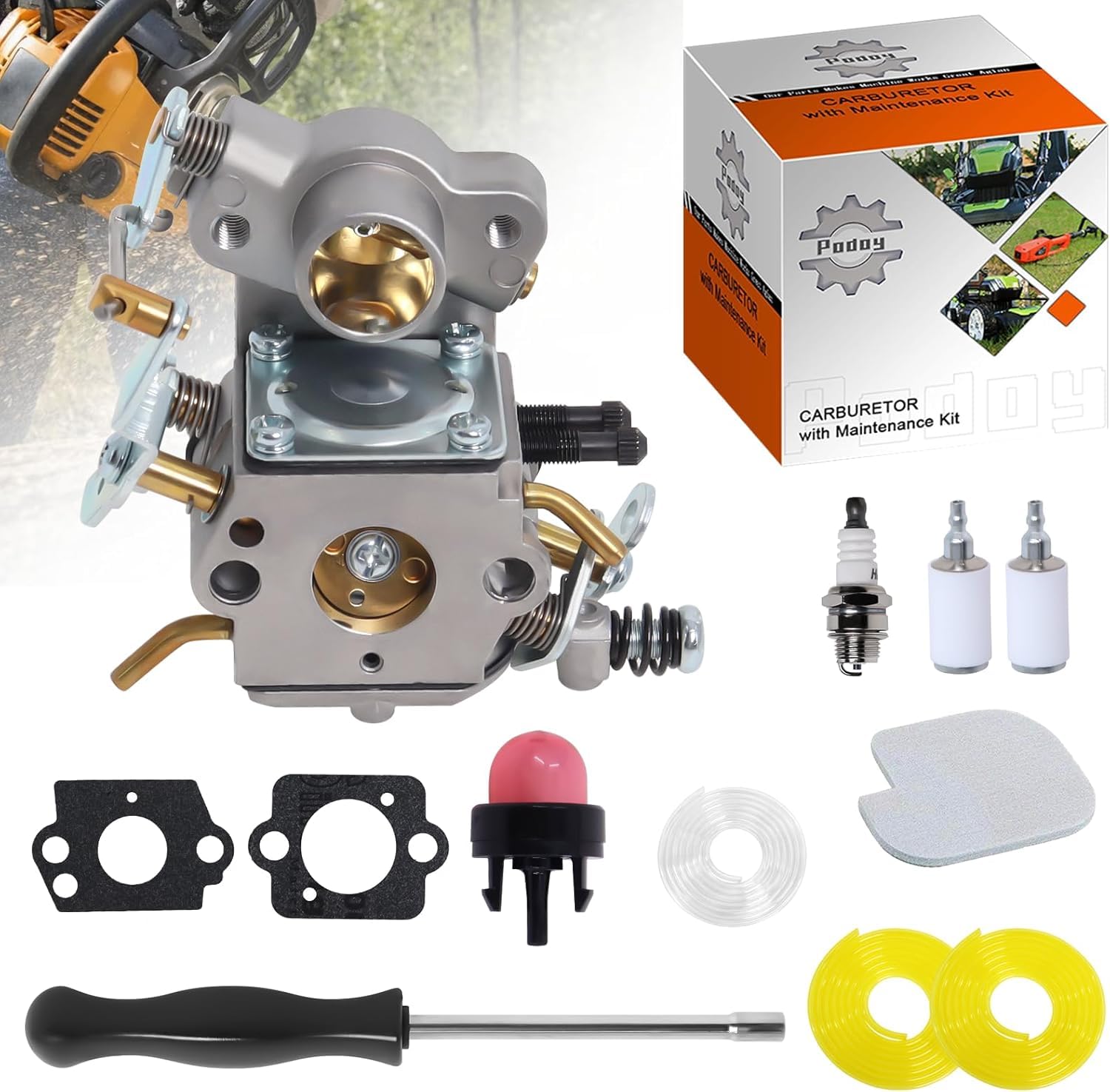 545070601 P3314 Carburetor for Poulan Chainsaw Parts PP4218A Air