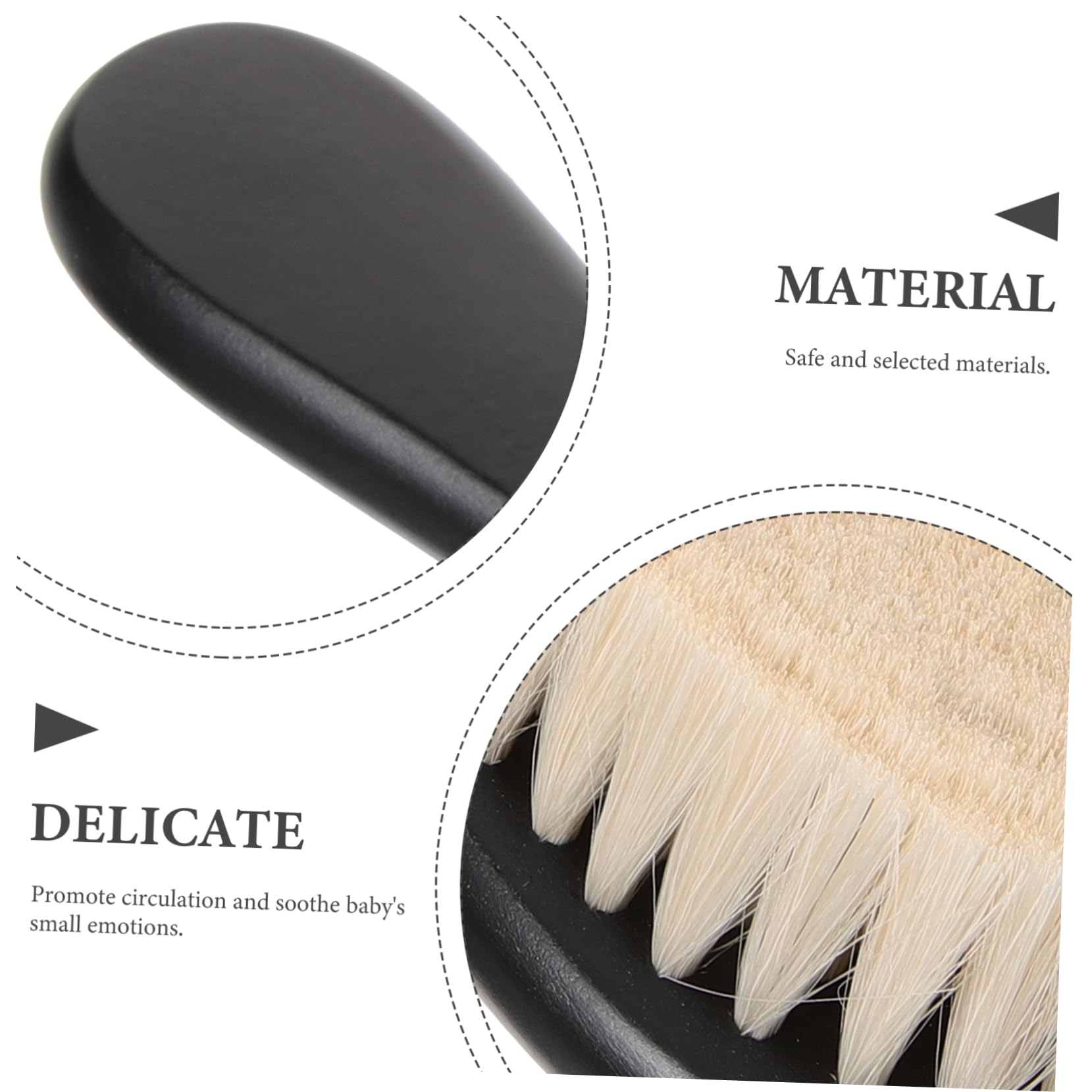 Uonlytech 5 Piezas Cepillo para Bebés Cepillo para Cabelludo y Exfoliación Accesorio de Masaje para Cuidado del Cabello y Piel del Recién Nacido