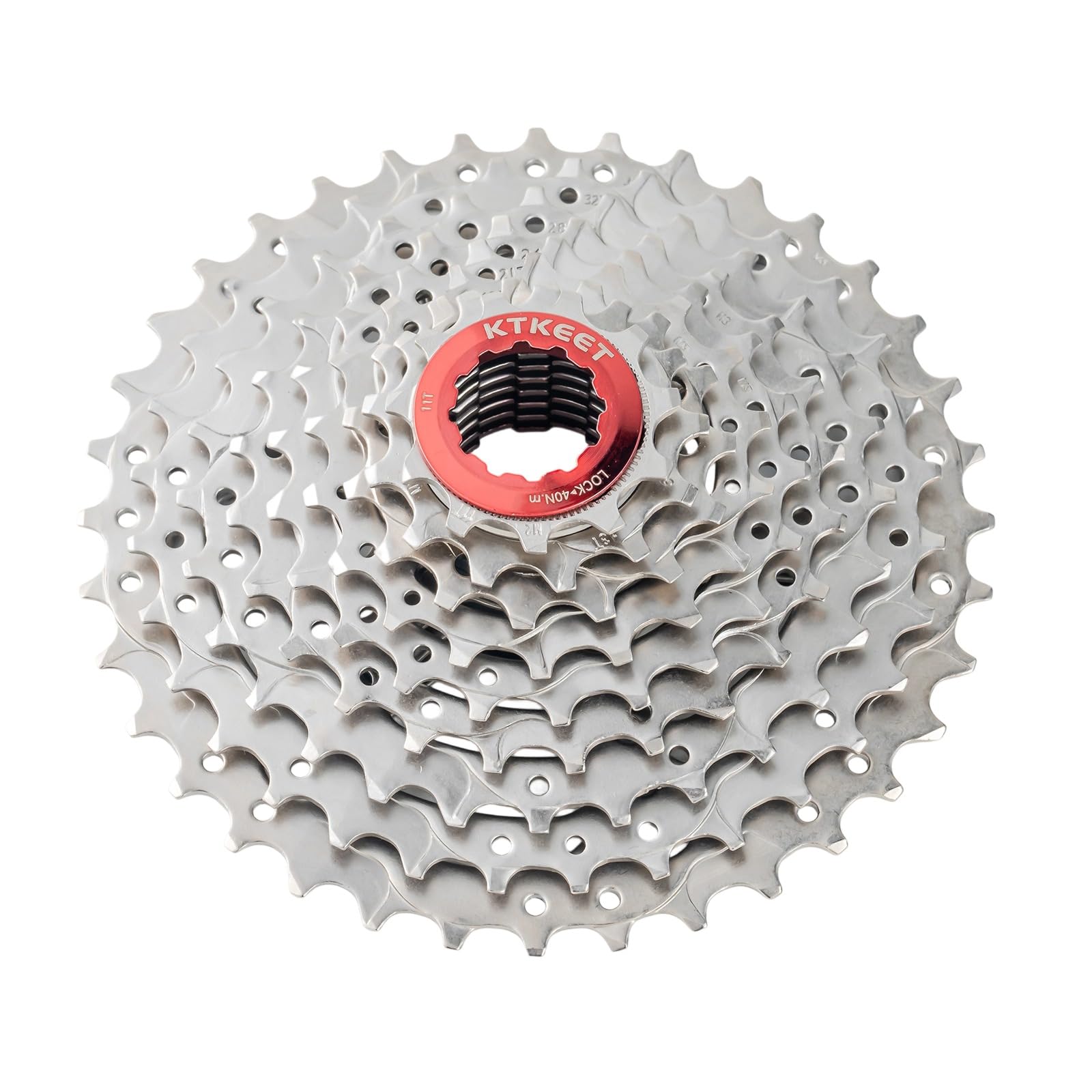 KTKEET 9 Speed Cassette 11-30T/32T/34T/36T/40T/42T/46T/50T/ Mountain Bike/Road Bike Cassette 9 Speed Bicycle Cassette Sprocket Compatible with Shimano Ultegra xt Sunrace Sram (11-36T)