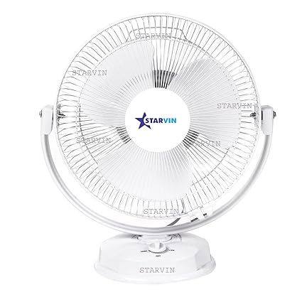 STARVIN Wall Fan High Speed 12 inch 3 Blade Wall-Mounted Fan and Table fan with 100% Copper Winding Low Noise Motor All Purpose Wall Cum Table Fan 1 Season Warranty || Model- White AP || WS22