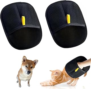 Pet Hair Removal Gloves, Pack of 2 Double Sided Cat Care Gloves, Static Removal Pet Hair Gloves, Reusable Pet Care Gloves, Cleaning and Care product image