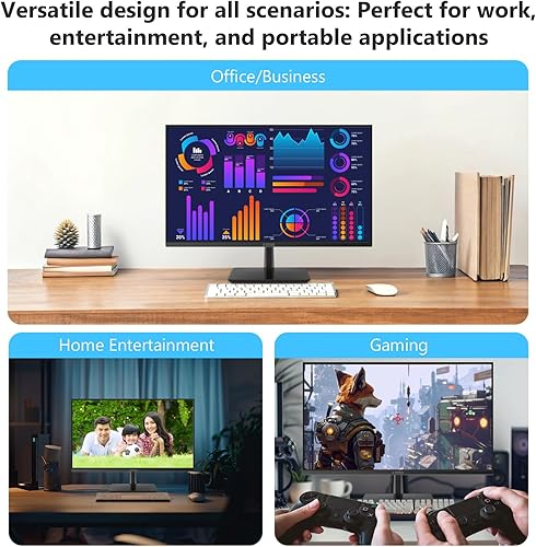 Miniatura 16 de Monitor de 24 pulgadas, monitor de computadora Z-Edge, Full HD 1920 x 1080p IPS 100Hz Monitor de PC con HDMI, VGA, sin marco, pantalla antirreflejos
