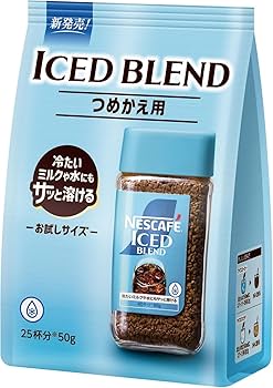 Amazon.co.jp: ネスカフェ アイスブレンド 50g,袋,25杯分