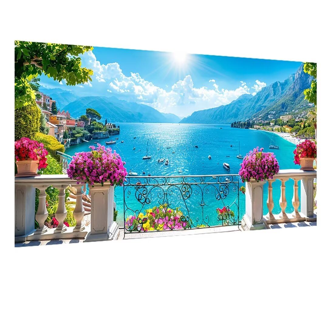 DIY zestawy artystyczne 5D dla dorosłych, zestaw do malowania diamentami z motywem morza, niebo, diamentowy obraz artystyczny, dla dorosłych, rzemiosło, kwadratowe, pełne wiercenie, diamentowe kropki,